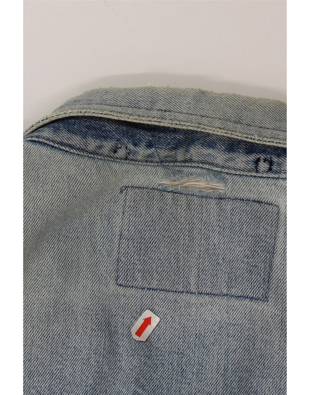 JEP'S Womens Oversized Denim Jacket UK 10 Small Blue Cotton