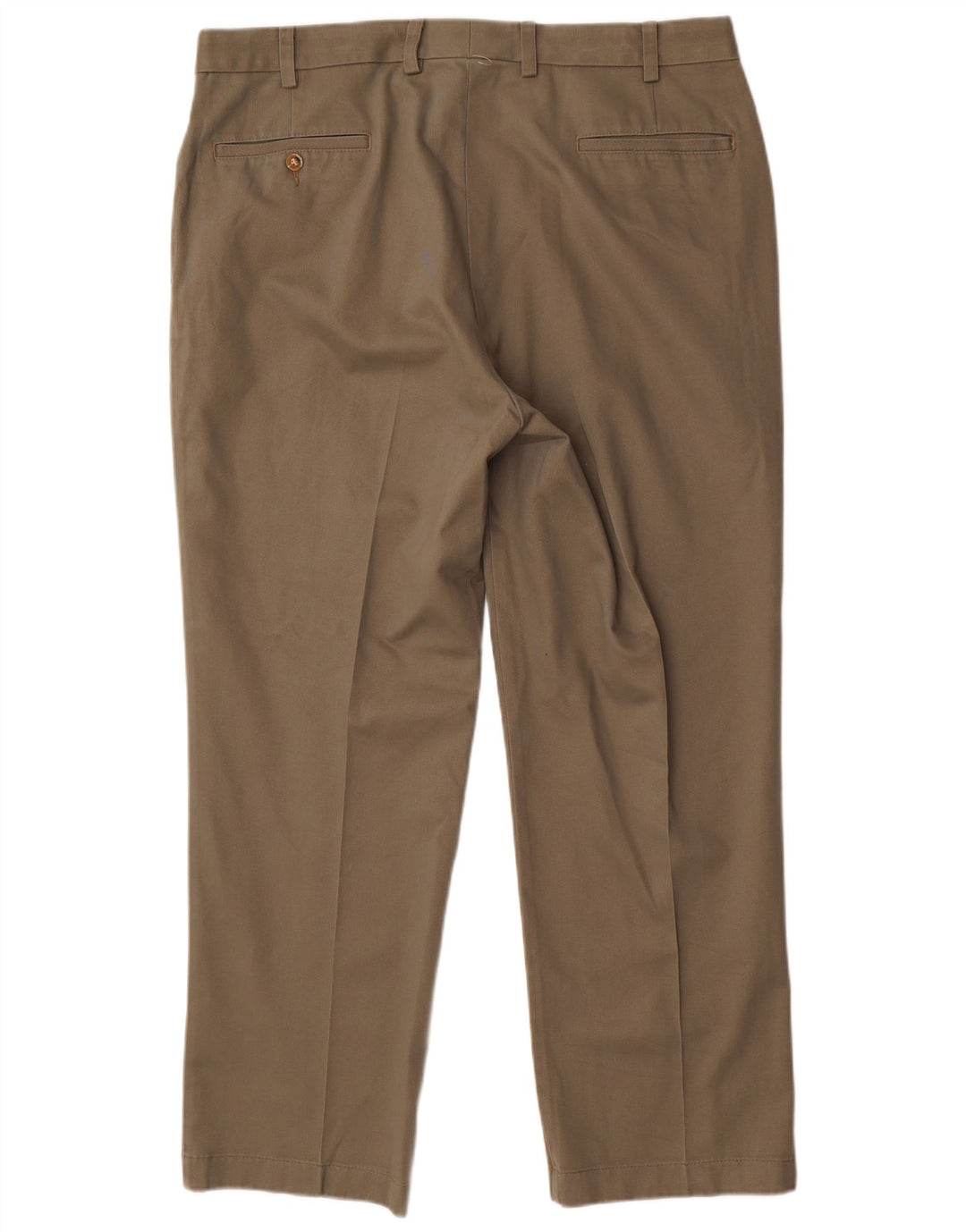ORVIS Mens Straight Chino Trousers W38 L30  Khaki Cotton