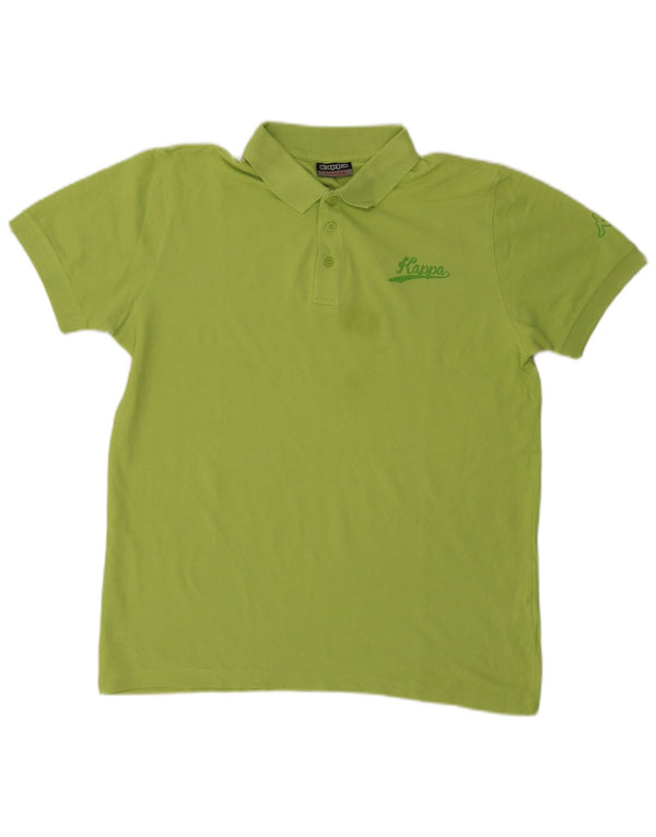 Kappa Mens Polo Shirt Large Green Cotton