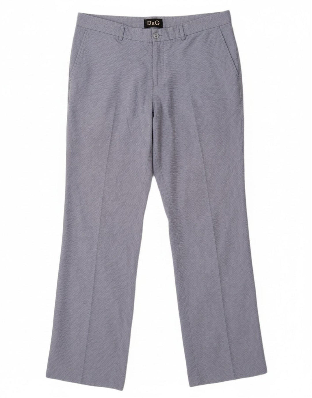 DOLCE & GABBANA Mens Straight Casual Trousers IT 52 XL W38 L34 Blue Cotton