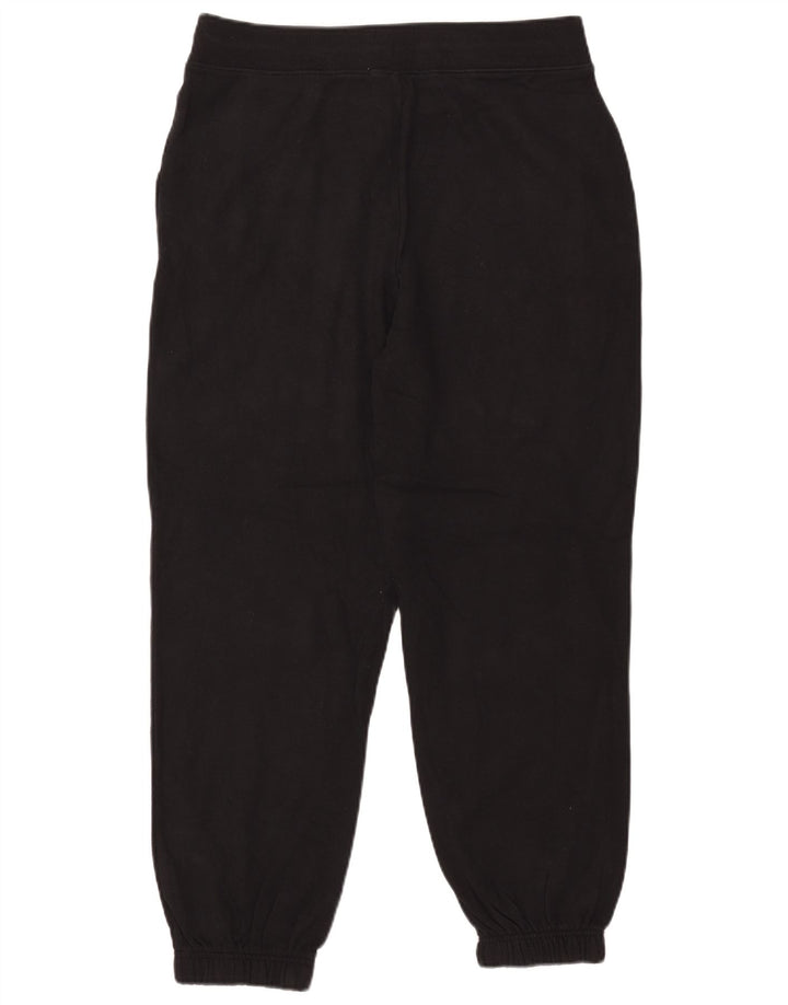 Marks & Spencer Womens Tracksuit Trousers Joggers UK 14 Large Black Cotton