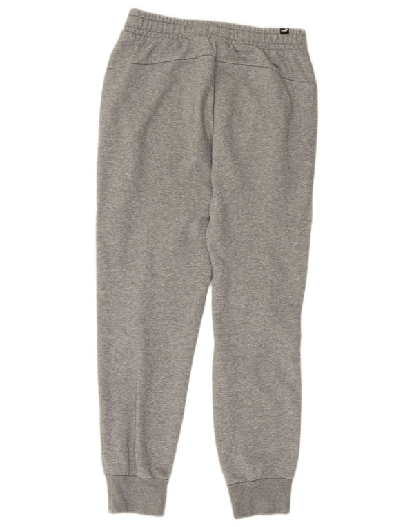 PUMA Mens Tracksuit Trousers Joggers Small  Grey Cotton