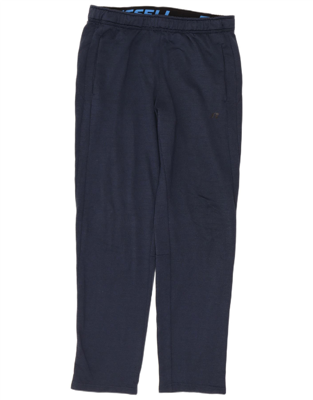 RUSSELL ATHLETIC Mens Tracksuit Trousers Medium  Navy Blue Polyester