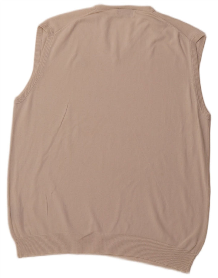 KAPPA Mens Vest Tank Top 2XL Off White Cotton