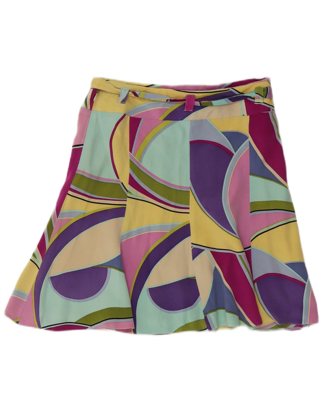 KAREN MILLEN Womens A-Line Skirt UK 10 Small W30 Multicoloured Geometric