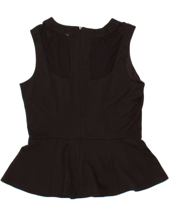 MOSSIMO Womens Sleeveless Blouse Top UK 16 Large Black Polyester Vintage Mossimo and Second-Hand Mossimo from Messina Hembry 