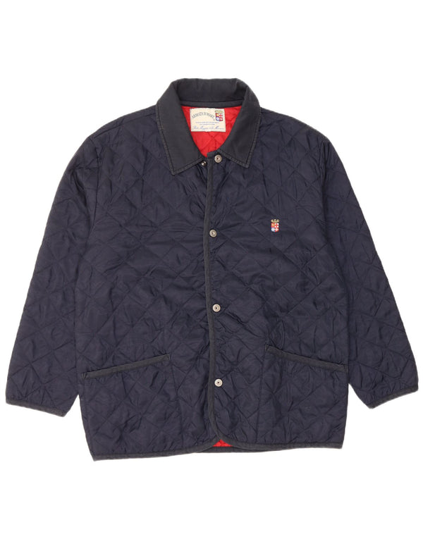 ARMATA DI MARE Boys Quilted Jacket 15-16 Years Navy Blue