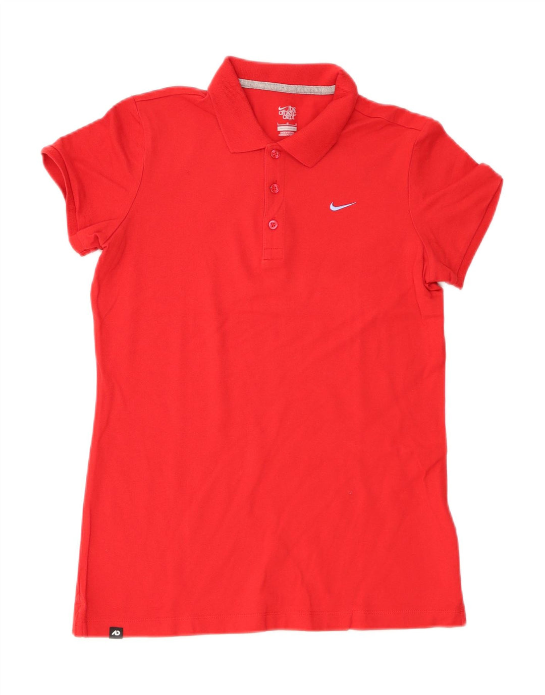 Nike Womens Polo Shirt UK 16 Large Red Cotton