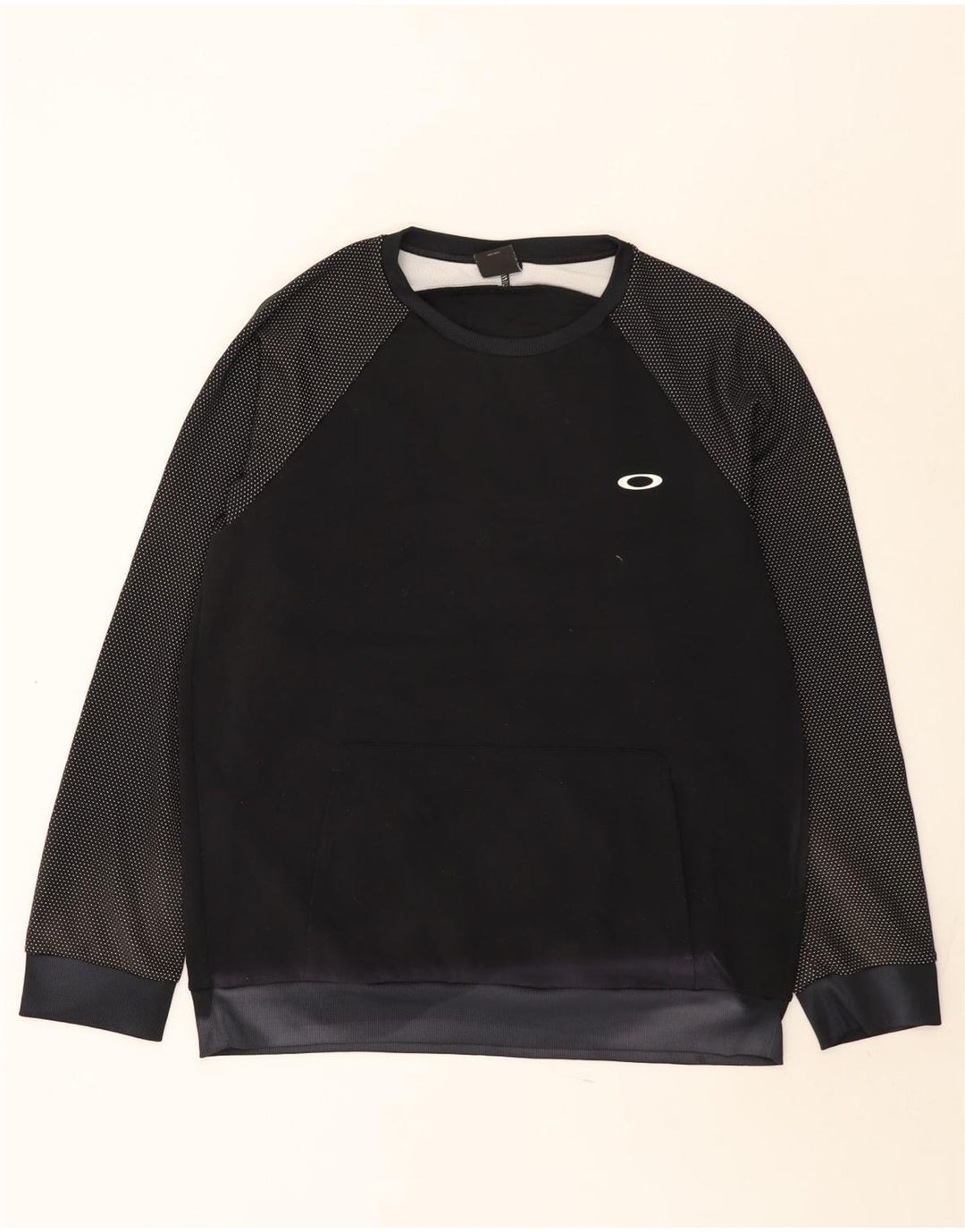 Oakley Mens Sweatshirt Jumper XL Black Spotted