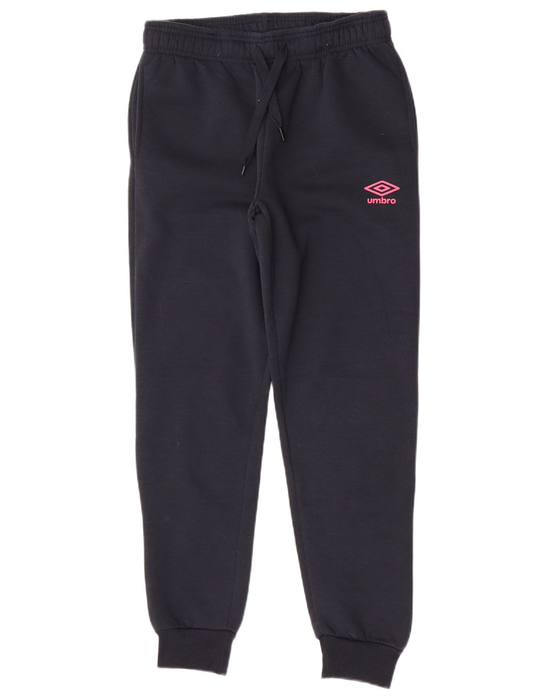 Umbro Womens Tracksuit Trousers Joggers UK 12 Medium Navy Blue Cotton