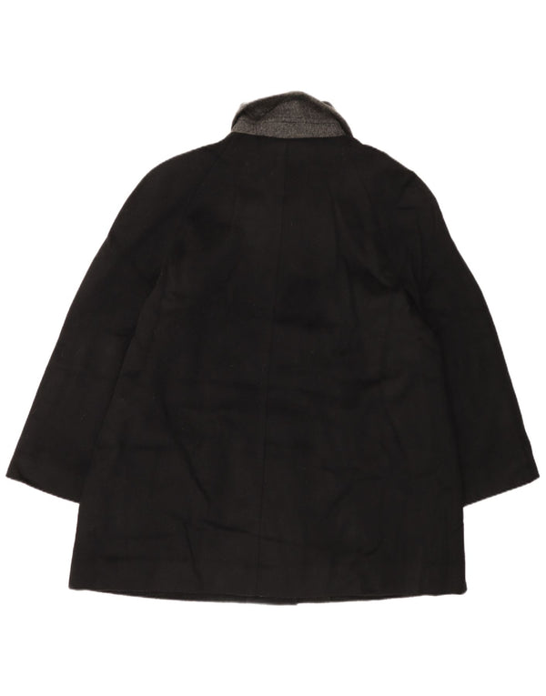 LONDON FOG Womens Overcoat US 18 2XL Black Wool