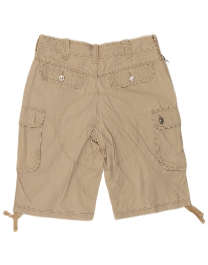 Benetton Mens Cargo Shorts IT 48 Medium W36  Beige Cotton