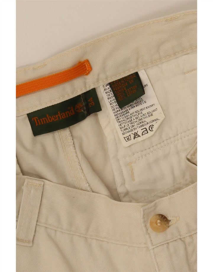 Timberland Mens Cargo Shorts W34 Large Beige Cotton
