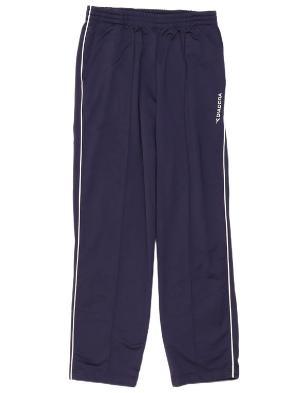 DIADORA Mens Tracksuit Trousers UK 38 Medium Navy Blue Polyester