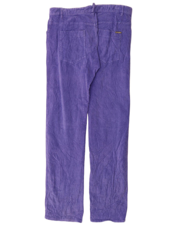 GF Ferre Mens Ittierre Corduroy Trousers IT 48 Medium W34 L33 Purple