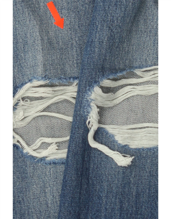 LEVI'S Womens Distressed Low Straight Jeans W26 L30 Blue Cotton Vintage Levi's and Second-Hand Levi's from Messina Hembry 