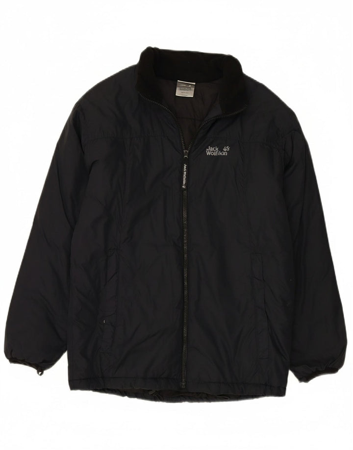 JACK WOLFSKIN Womens Padded Jacket UK 14/16 Large Black Polyamide Vintage Jack Wolfskin and Second-Hand Jack Wolfskin from Messina Hembry 