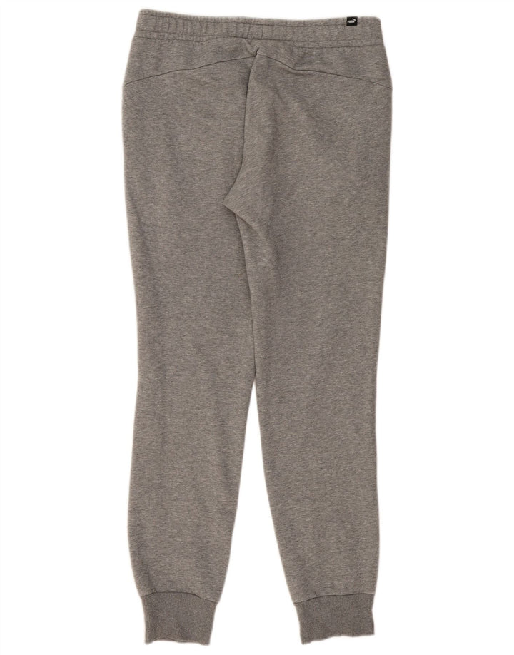 PUMA Womens Tracksuit Trousers Joggers Medium  Grey Flecked Cotton