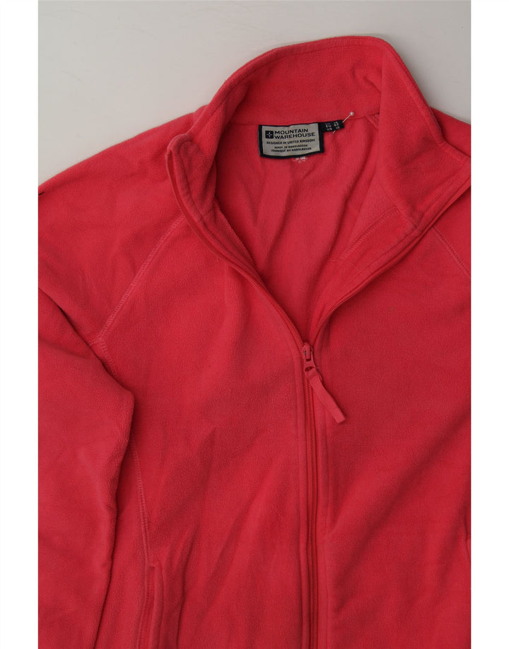MOUNTAIN WAREHOUSE Womens Fleece Jacket UK 14 Large Pink Polyester Vintage Mountain Warehouse and Second-Hand Mountain Warehouse from Messina Hembry 