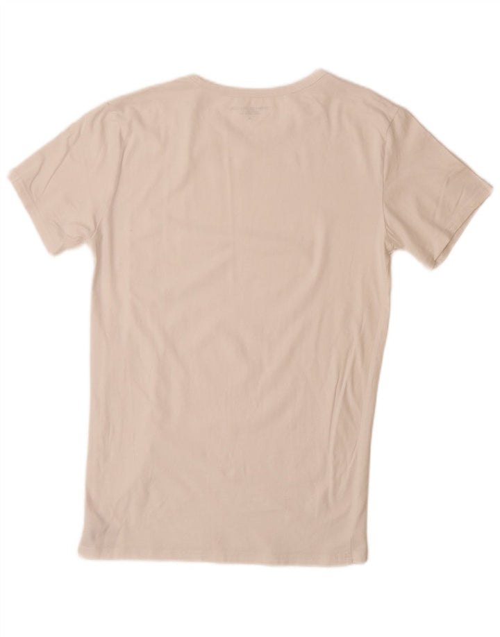 TOMMY HILFIGER Mens T-Shirt Top Medium White Cotton