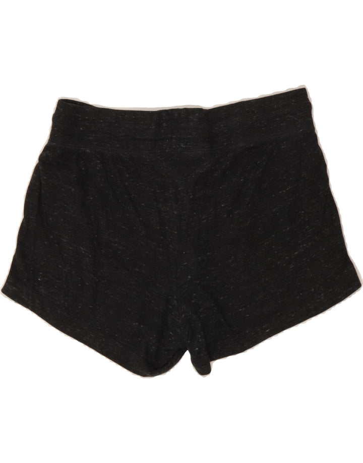 NIKE Womens Sport Shorts Small  Black Flecked Cotton Vintage Nike and Second-Hand Nike from Messina Hembry 