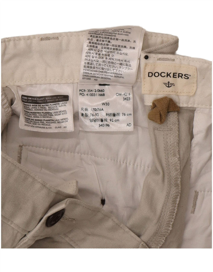 Dockers Mens Cargo Shorts W30 Medium  Beige Cotton