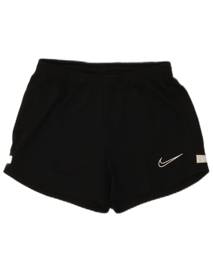 Nike Womens Sport Shorts UK 8 Small Black Colourblock Polyester