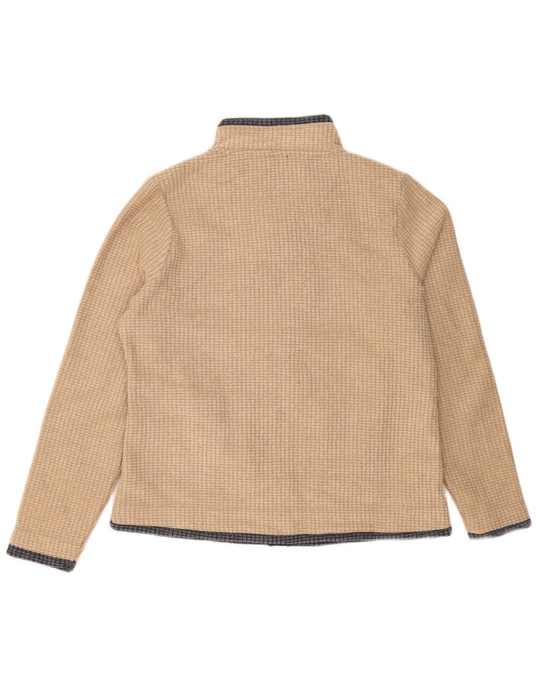Weird Fish Womens Fleece Jacket UK 16 Large Beige Polyester