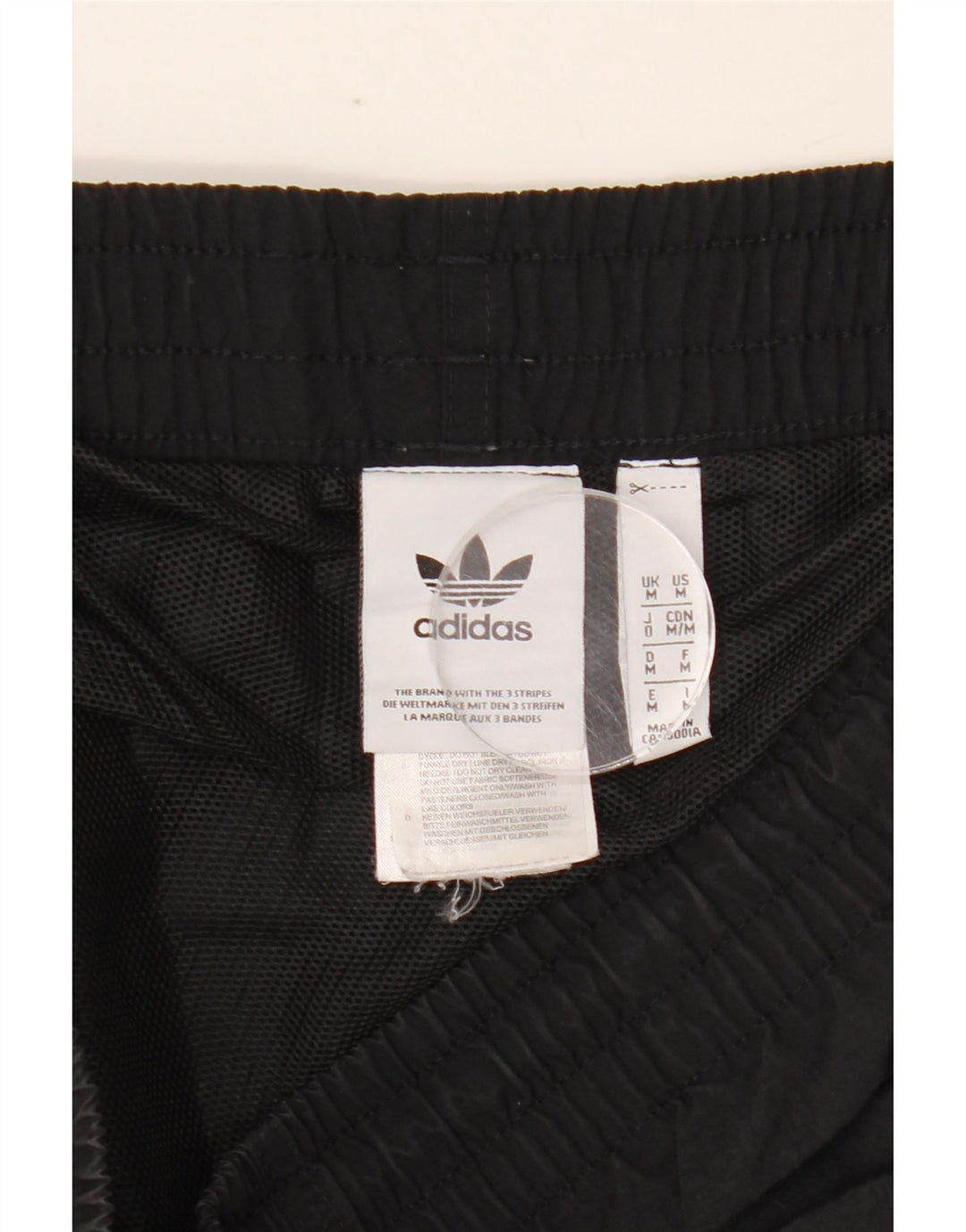 ADIDAS Mens Sport Shorts Medium Black Nylon