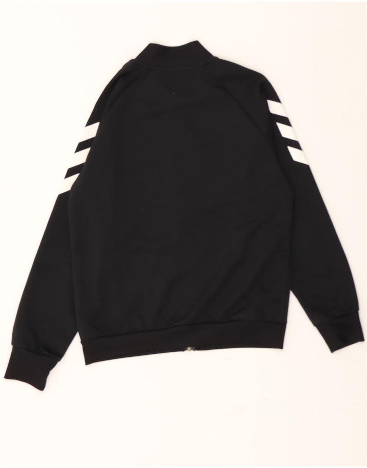 ADIDAS Boys Tracksuit Top Jacket 11-12 Years Black Polyester Vintage Adidas and Second-Hand Adidas from Messina Hembry 