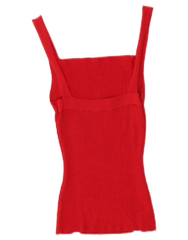 Zara Womens Cami Top UK 8 Small Red