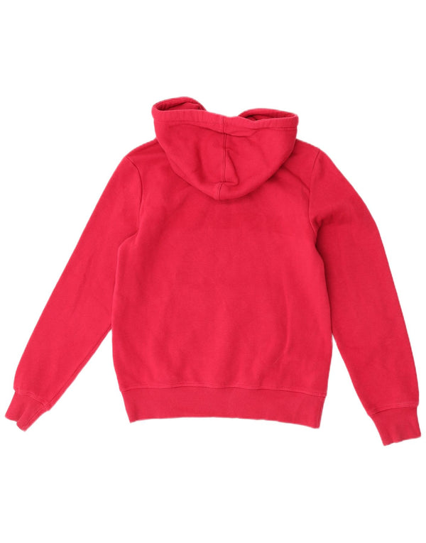 Champion Womens Graphic Hoodie Jumper UK 10 Small Pink Cotton