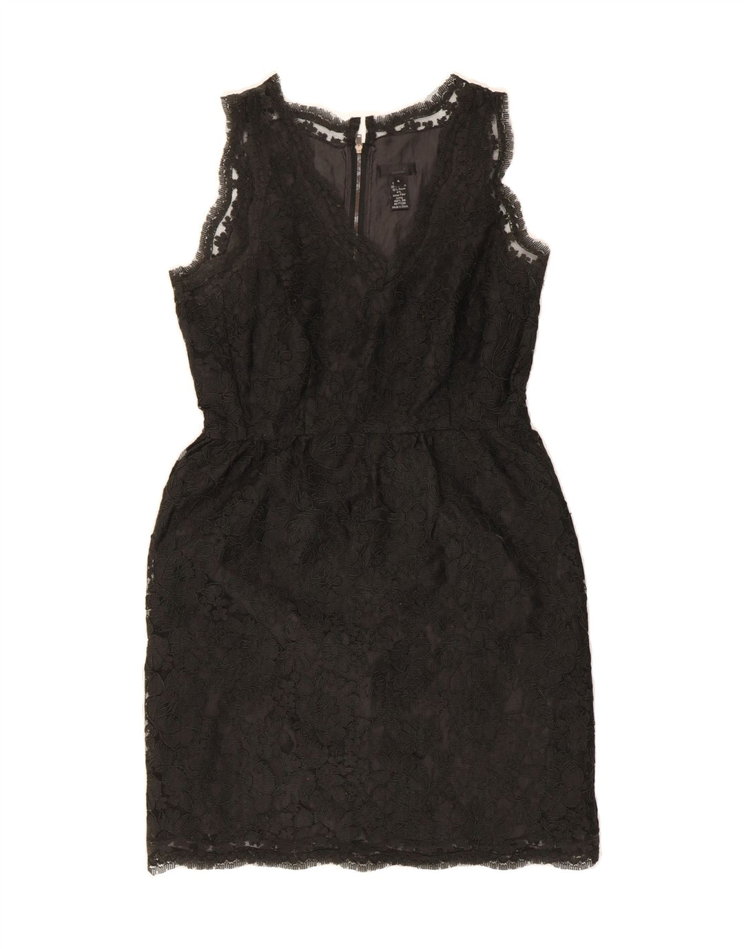 J. CREW Womens Sleeveless Lace Sheath Dress Small Black Polyester Vintage J. Crew and Second-Hand J. Crew from Messina Hembry 
