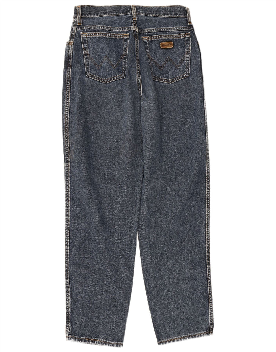 WRANGLER Womens High Waist Tapered Jeans W31 L30 Blue Cotton