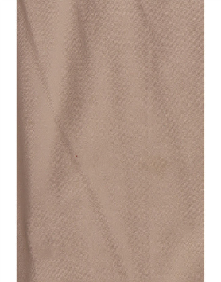 VINTAGE Mens Sleeveless Shirt Large Beige Cotton