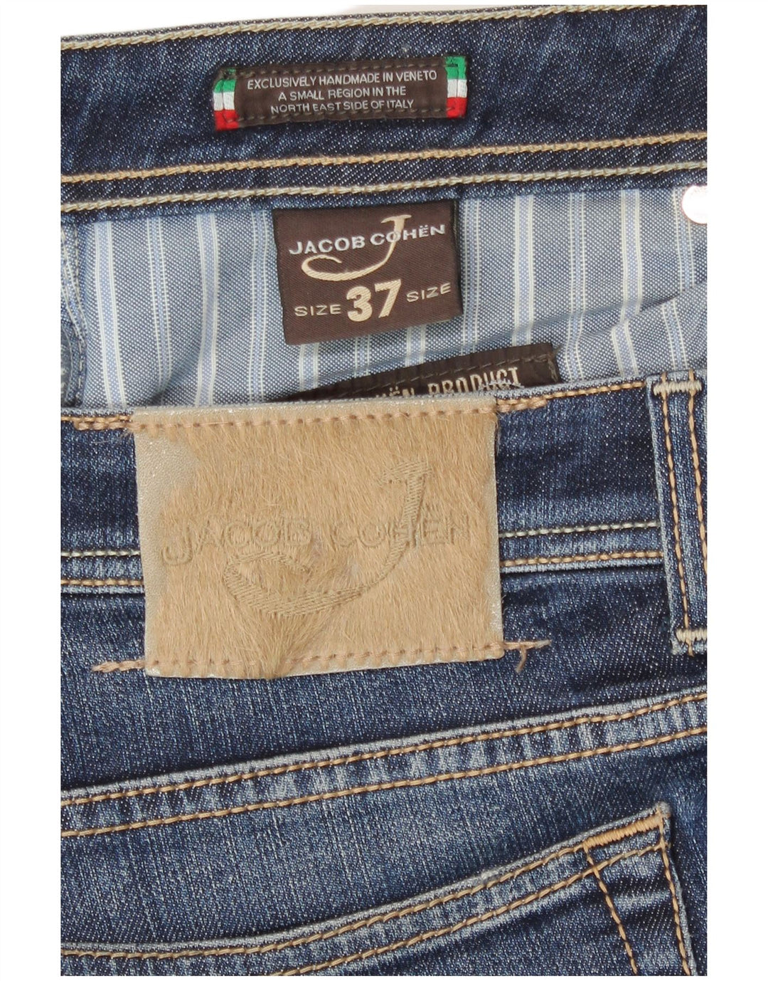Jacob Cohen Mens Straight Jeans W37 L31 Blue
