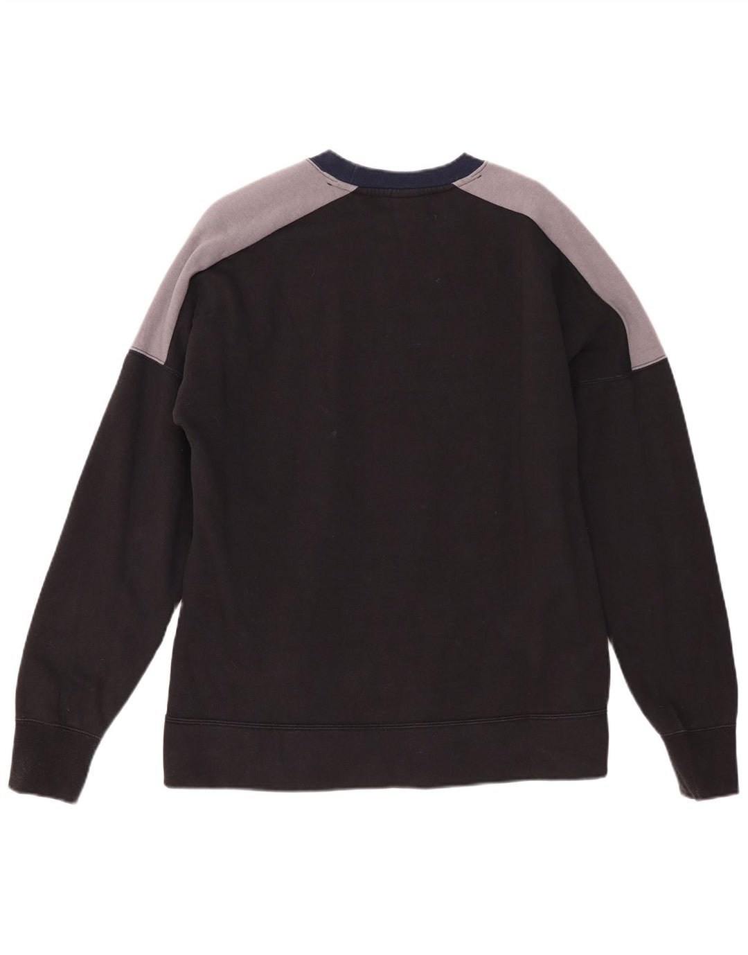 Nike Mens Graphic Sweatshirt Jumper Medium Navy Blue Colourblock Cotton