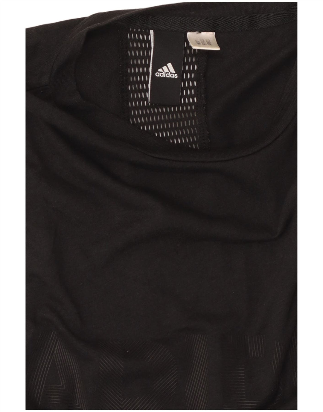 ADIDAS Womens Graphic Vest Top UK 8 Small Black