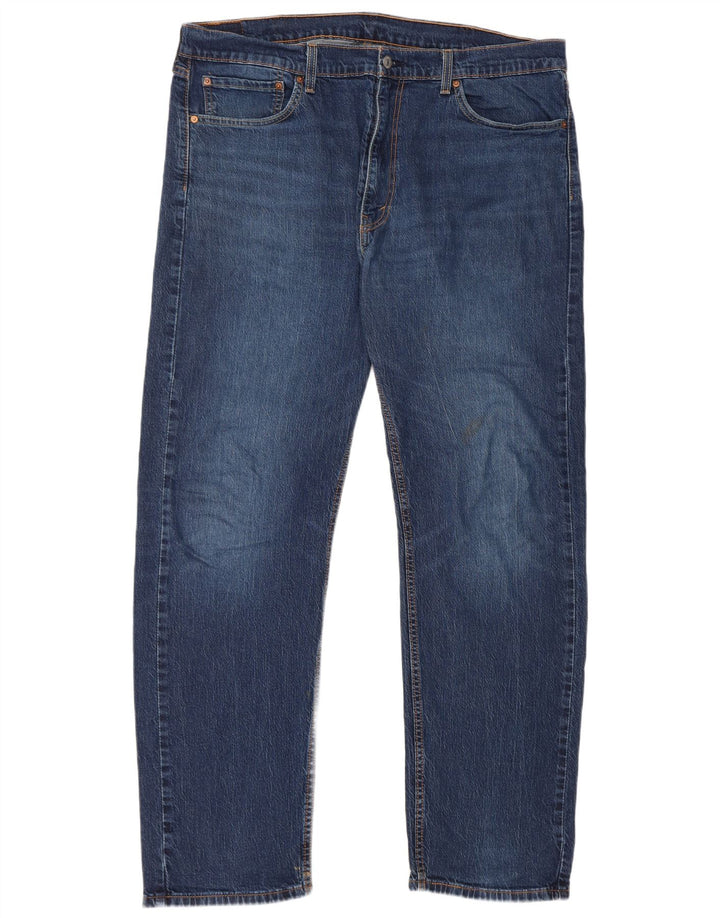 Levi's Mens 505 Straight Jeans W40 L22 Blue Cotton