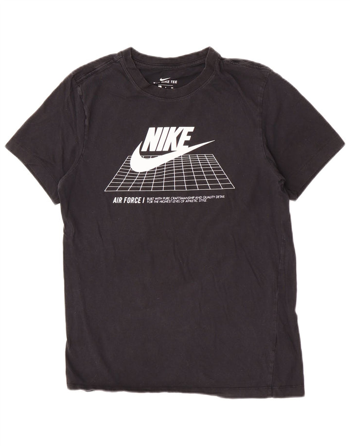 Nike Mens Graphic T-Shirt Top Small Black Cotton