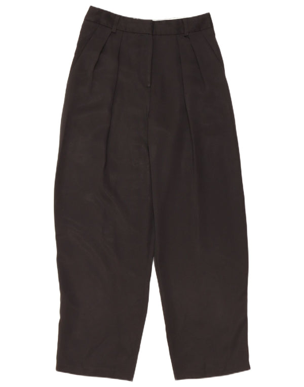 Topshop Womens Pegged Chino Trousers UK 6 XS W25 L26 Black Polyester