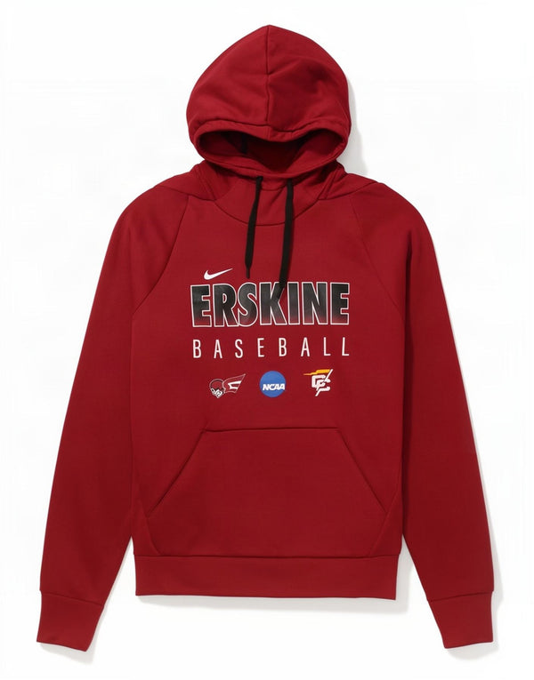 Nike Mens Erskine Baseball Graphic Hoodie Jumper Medium Burgundy Polyester