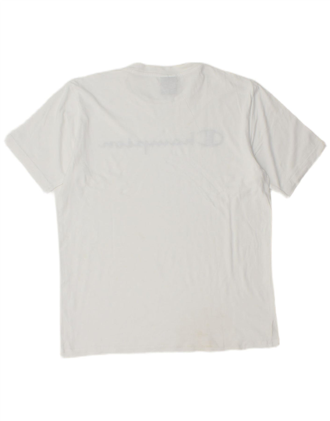 CHAMPION Mens Graphic T-Shirt Top Small White