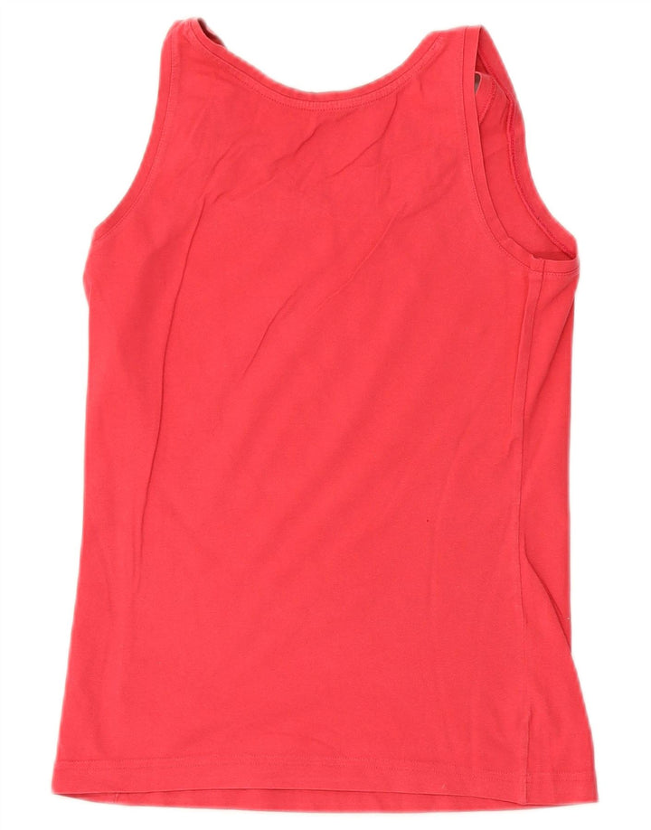 Reebok Womens Vest Top UK 12 Medium Pink Cotton