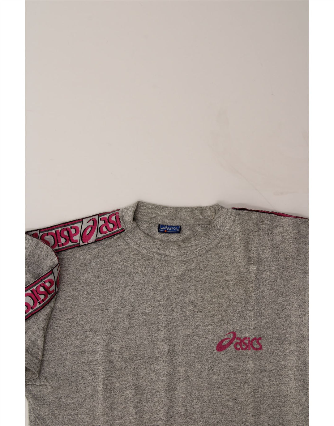 ASICS Mens Graphic T-Shirt Top Medium Grey Cotton Vintage Asics and Second-Hand Asics from Messina Hembry 