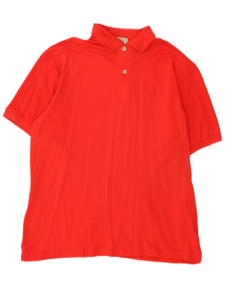 Sergio Tacchini Mens Polo Shirt IT 48 Medium Red