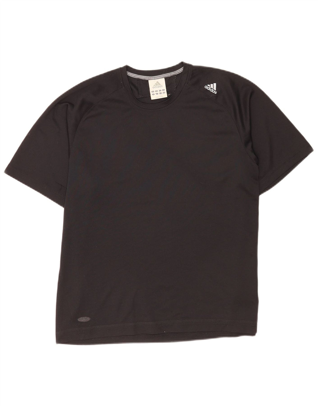 Adidas Mens T-Shirt Top Large Black Polyester