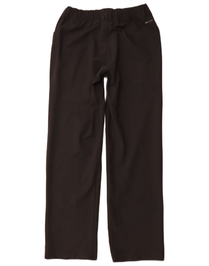 NIKE Mens Dri Fit Straight Casual Trousers Small W27 L31 Grey Polyester