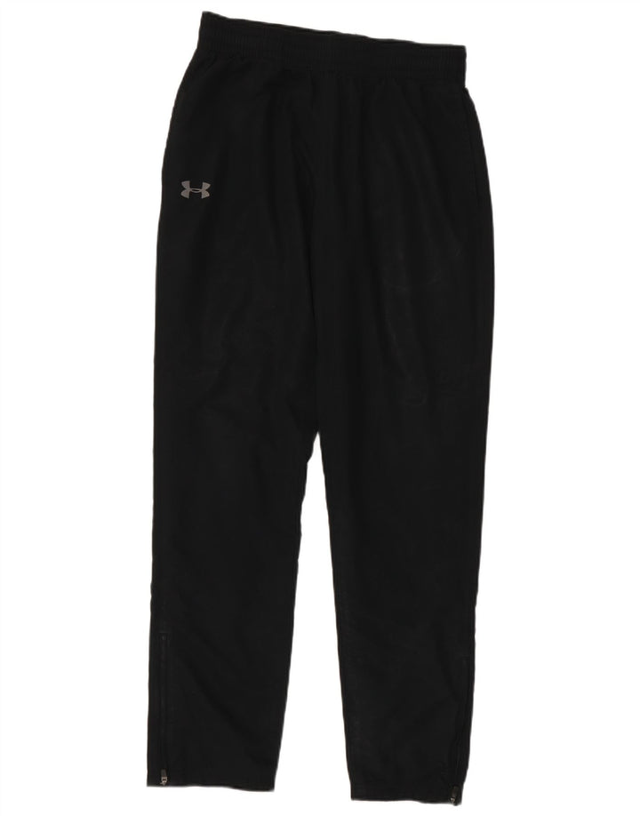 UNDER ARMOUR Mens Heat Gear Graphic Tracksuit Trousers Medium Black