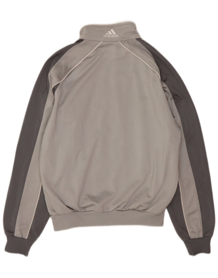 Adidas Boys 11-12 Years Grey Colourblock Polyester